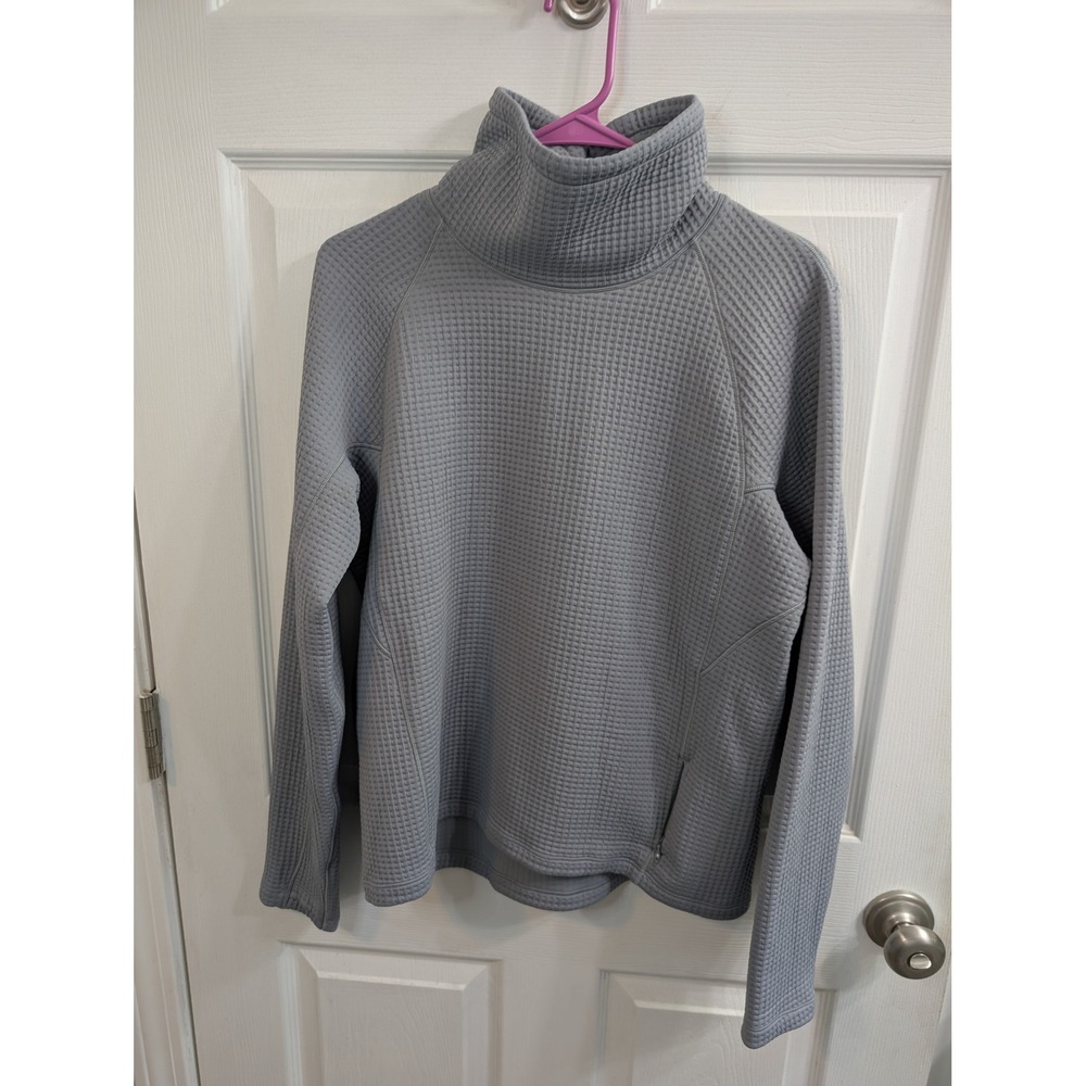 Lululemon Engineered Warmth Pullover Womens Rhino Waffle Knit Funnel - Size‎ 6